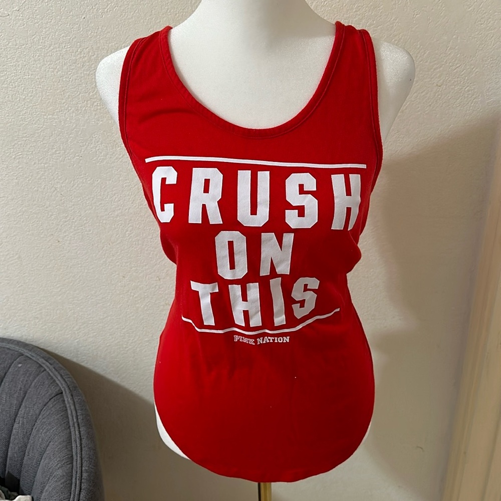 Victoria’s Secret PINK NATION “Crush On This” Muscle Tank Top